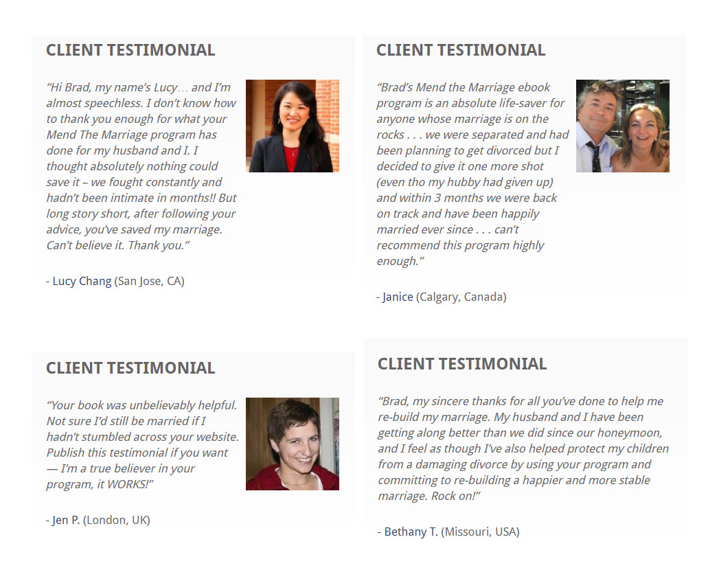 Mend The Marriage User Reviews