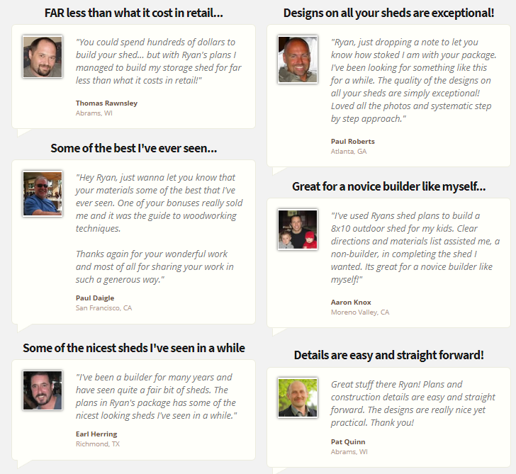 Ryan Shed Plans guide