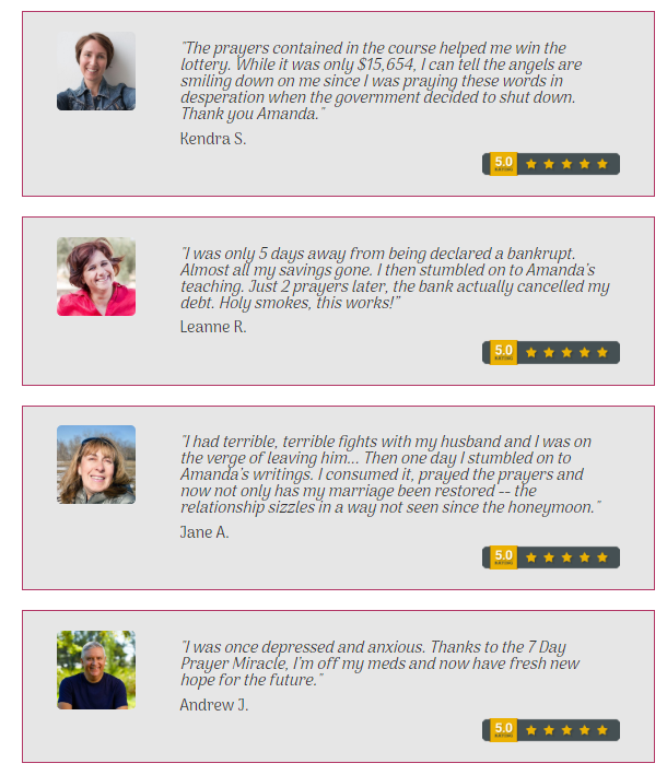 7 Day Prayer Miracle customer reviews