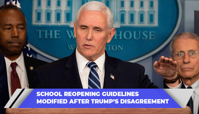 School Reopening Guidelines Modified After Trump’s Disagreement