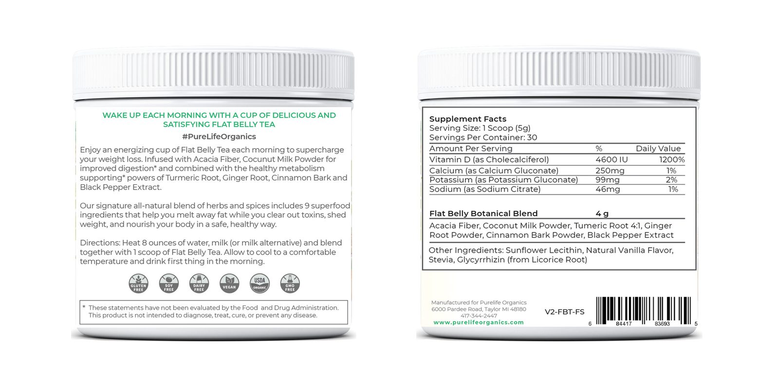 flat belly tea dosage