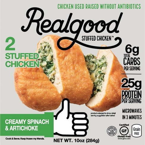 Creamy spinach artichoke chicken from Realgood Foods