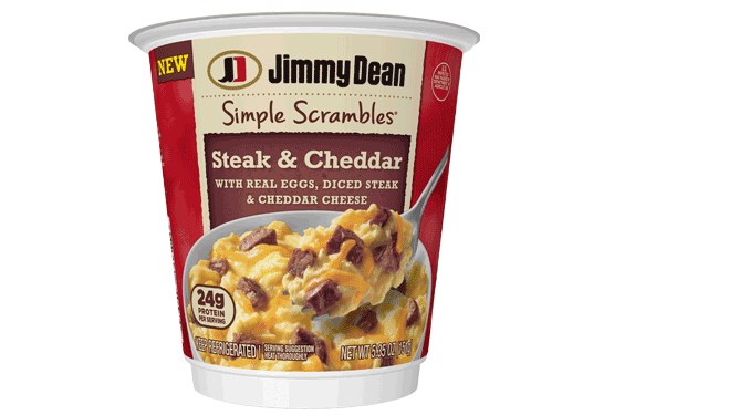 Steak and Cheddar Scrambles from Jimmy Dean
