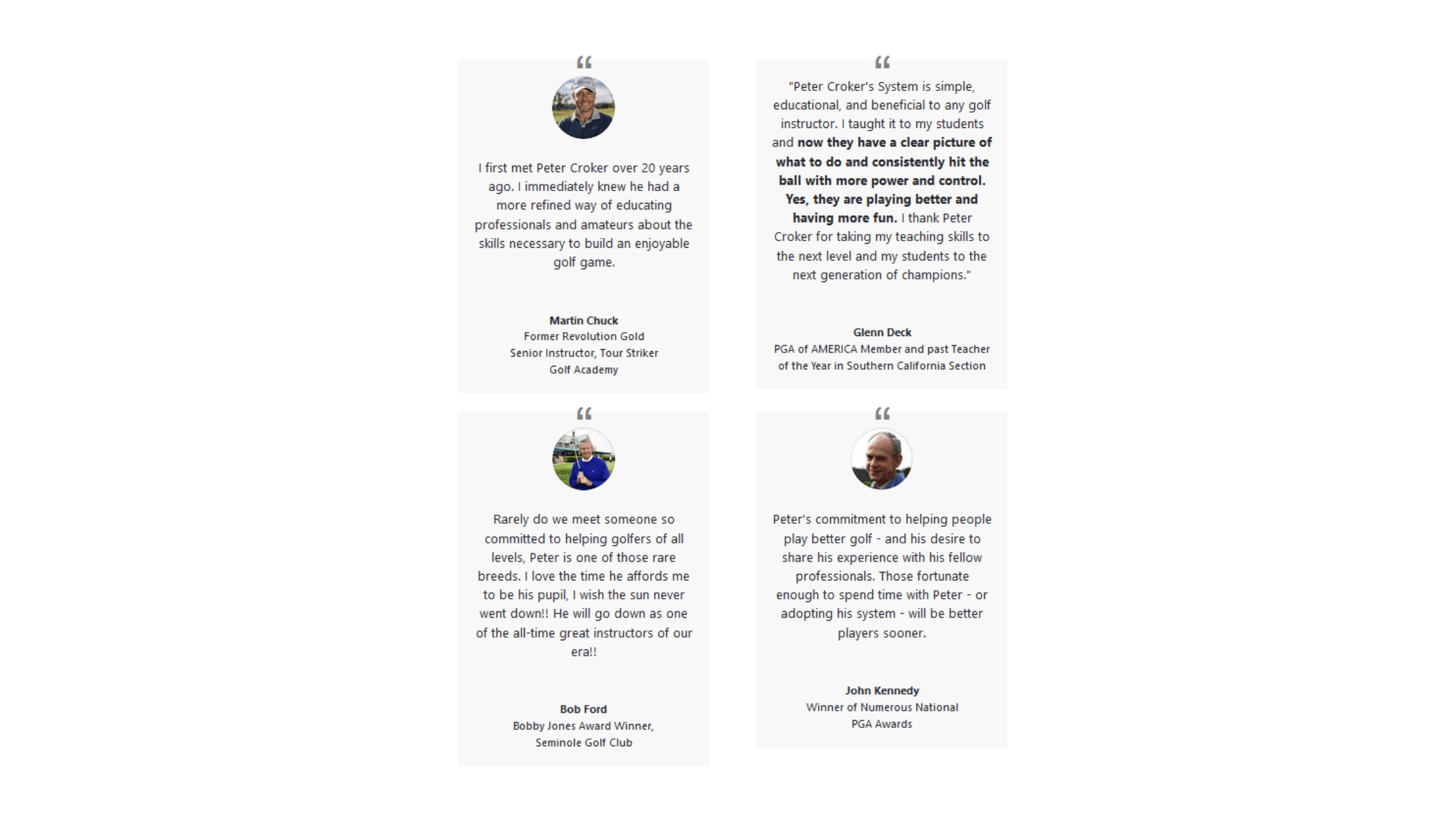 Croker Golf System Masterclass Customer reviews