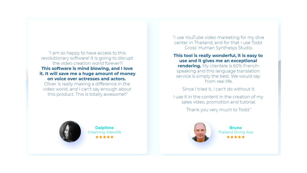 Human Synthesys Studio Customer Reviews