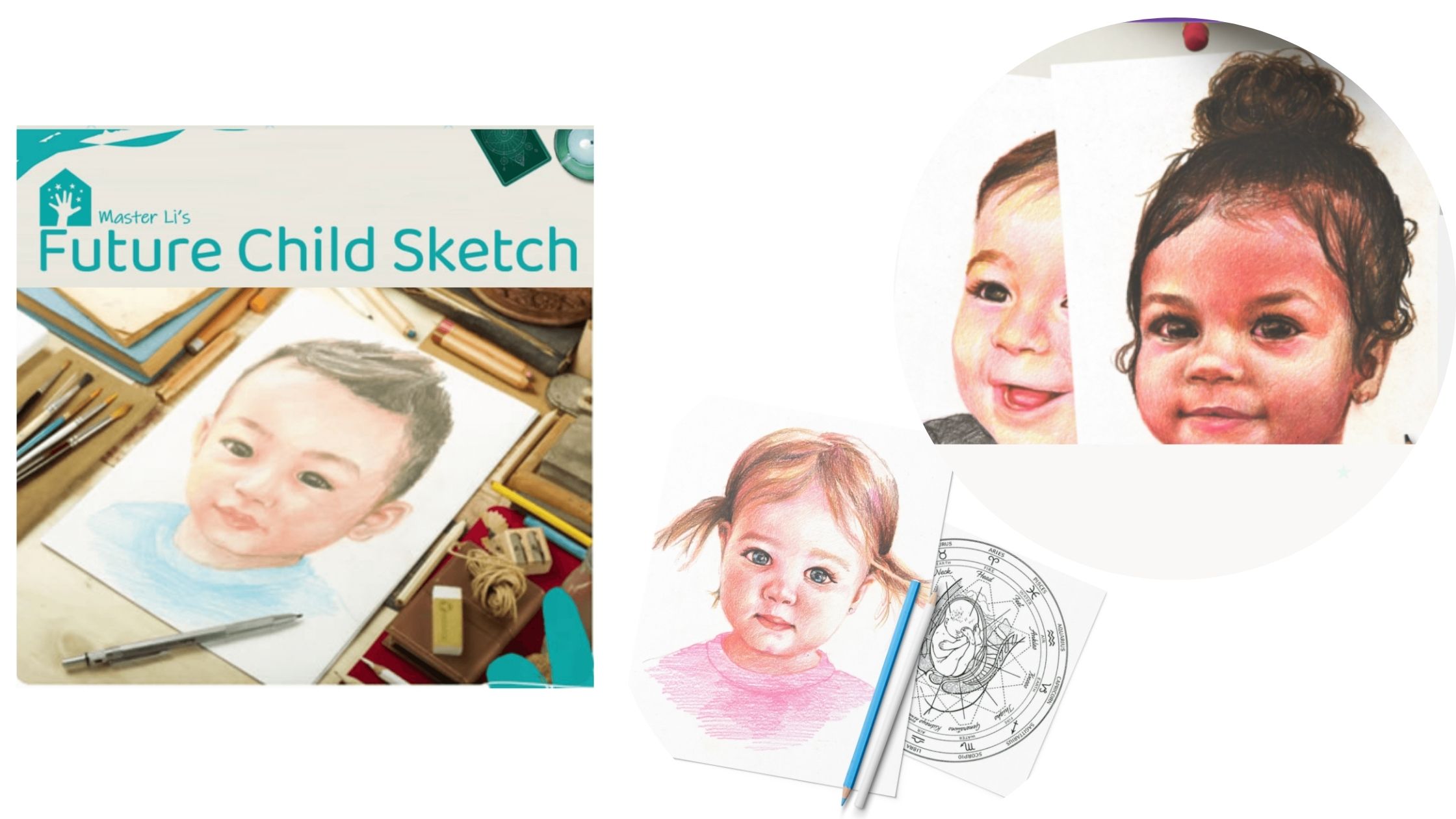 Master Li Future Child sketch Digital working