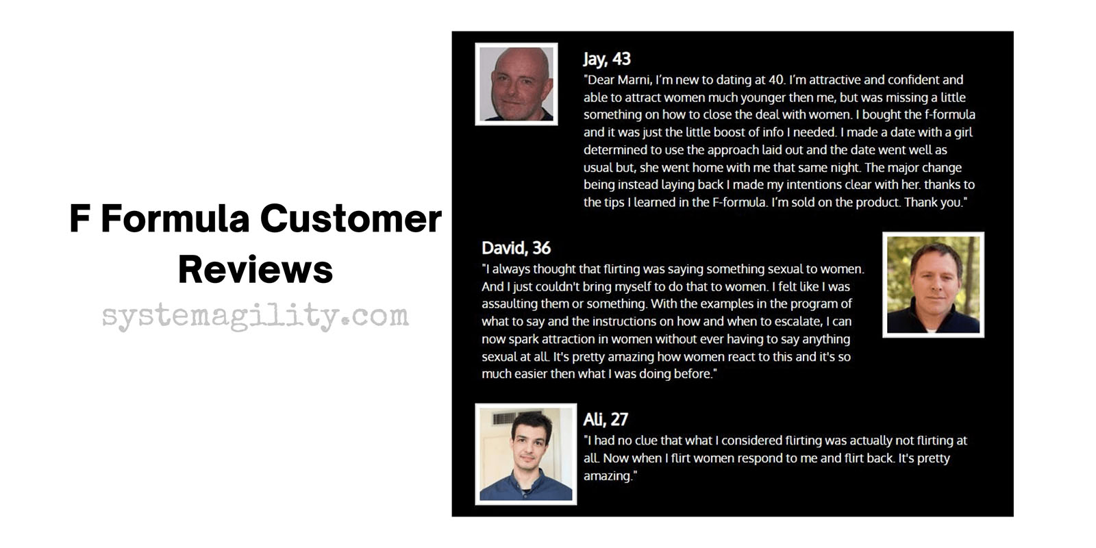 The F Formula Customer Reviews