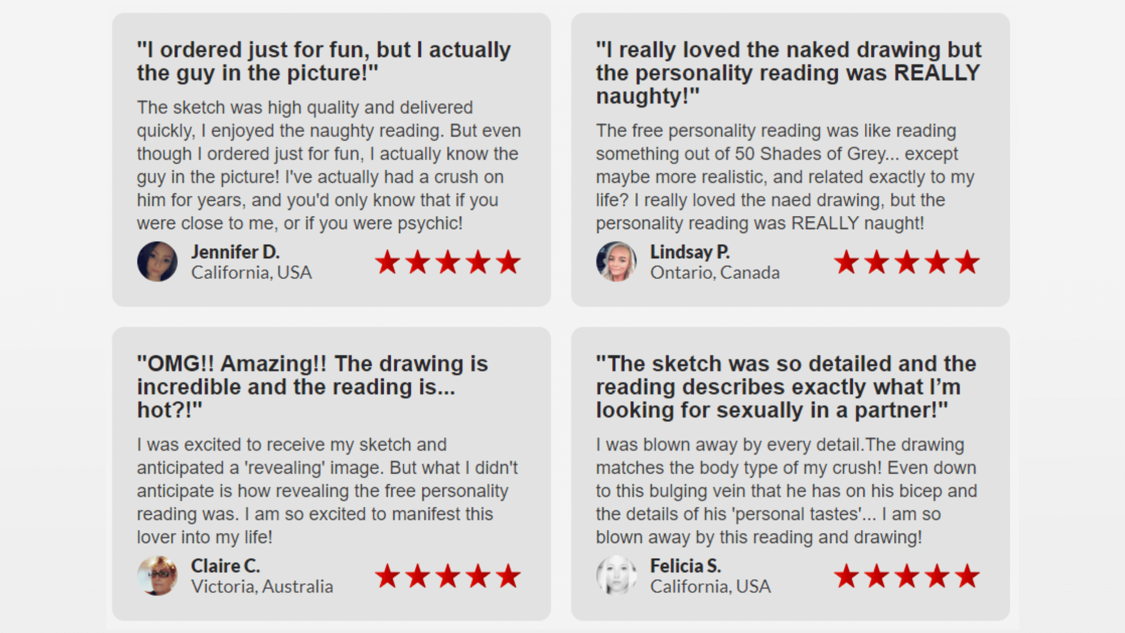 Naked Soulmate Sketch Customer Reviews